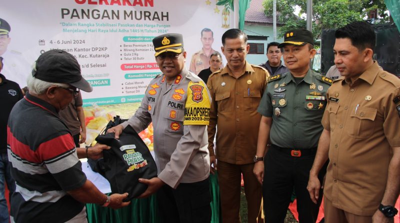 Wakapolresta Banda Aceh Tinjau Gerakan Pangan Murah DP2KP