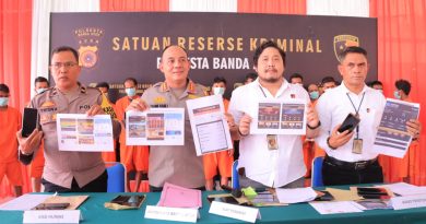 19 Warga Banda Aceh Ditangkap Polisi Karna Bermain Judi Online, Terancam 12 Kali Cambukan