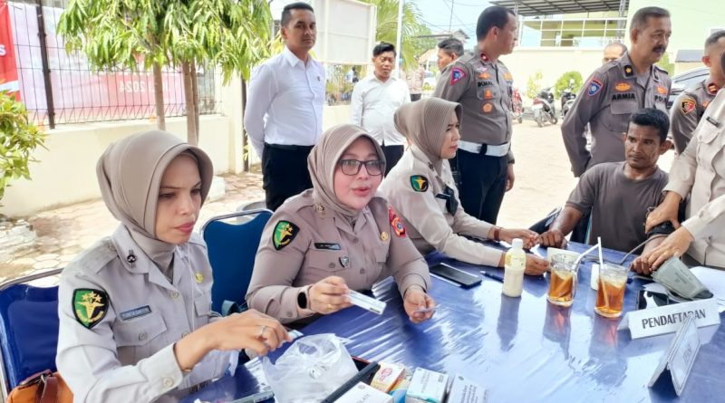 Sie Dokkes Polresta Banda Aceh Kolaborasi dengan Polsek Banda Raya dalam Giat Bakti Kesehatan