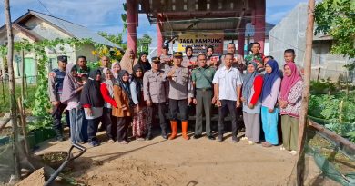 Polsek Ulee Lheue Launching Gugus Tugas Polri Mendukung Ketahanan Pangan.