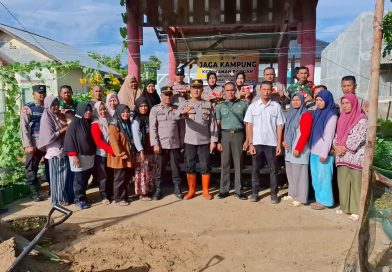 Polsek Ulee Lheue Launching Gugus Tugas Polri Mendukung Ketahanan Pangan.