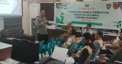 Kapolsek Kuta Alam Hadiri Kegiatan Peningkatan Kapasitas Satlinmas Gampong Keuramat Melalui Pelatihan Tahun 2025 Kapolsek Kuta Alam Hadiri Kegiatan Peningkatan Kapasitas Satlinmas Gampong Keuramat Melalui Pelatihan Tahun 2025